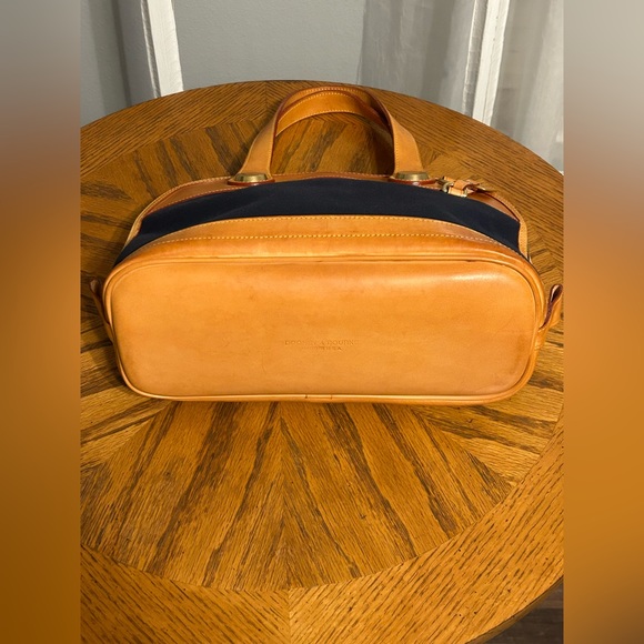 Dooney & Bourke Navy Canvas Satchel/Bag - Picture 6 of 11